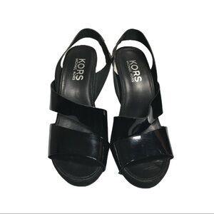 Micheal Kors Patent Heel Sandals 9M